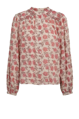 Maison Hotel |  Blouse with print Mary | pink 