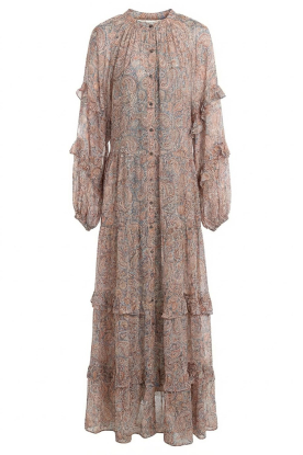 Maison Hotel | Maxi-jurk met print Paquita | roze 