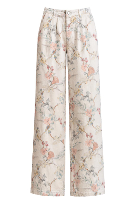 Maison Hotel |  Pants with print Lirio | pink 