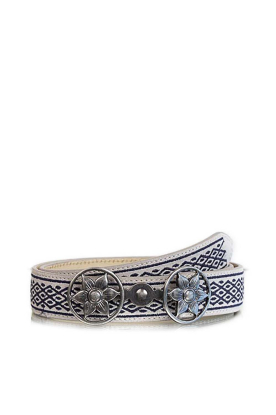 Maison Hotel |  Belt with silver colored buckle Criollo | black 