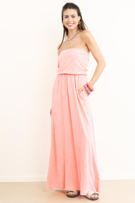 Speezys |  Terry strapless maxi dress Fien | pink 