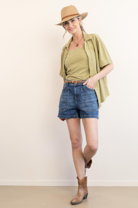 Look Terry strapless top Jet