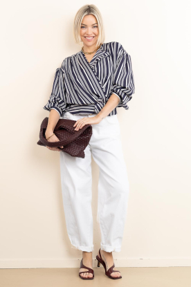 Look Viscose striped top Uliah