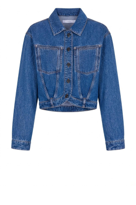 IRO |  Denim cropped jacket Jaky | blue 