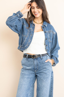 IRO |  Denim cropped jacket Jaky | blue 