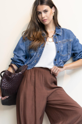 IRO |  Denim cropped jacket Jaky | blue 