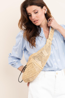 IRO |  Raffia bag Laura | camel 