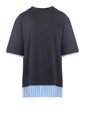 March23 |  Sweater mini dress Secret | dark blue 