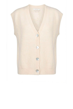March23 |  Sleeveless angora cardigan Identity | zalm 