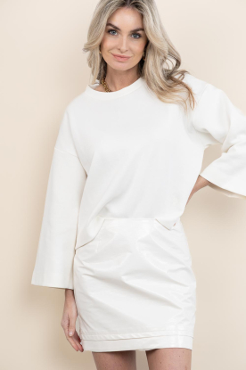 March23 |  Faux leather mini skirt Eon | natural 