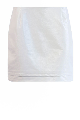 March23 |  Faux leather mini skirt Eon | natural 