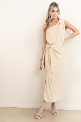 March23 |  Viscose blend maxi-skirt Luminous | natural  