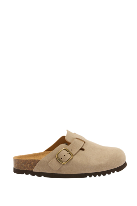 Scholl |  Suede clogs Fae | beige 