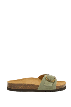 Scholl |  Suede sandals with buckle Kathleen | blue 