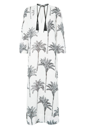 Mr Mood |  Maxi dress with print Mrs Nara | natural 