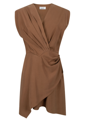 Aaiko |  Wrap mini-dress Leny | brown 