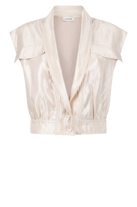 Aaiko | Glanzend gilet Lies | naturel 