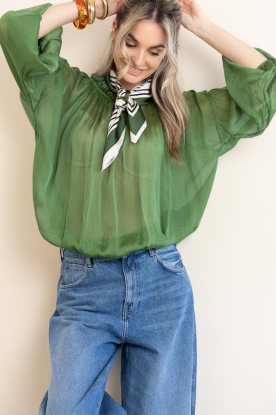 Aaiko | Top met elastische tailleband Cristy | groen 