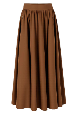 Aaiko |  Midi skirt Rixt | brown 
