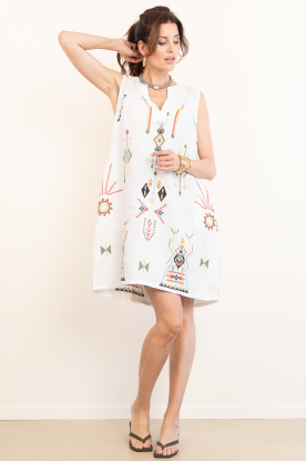 Look Embroidered linen top Maya