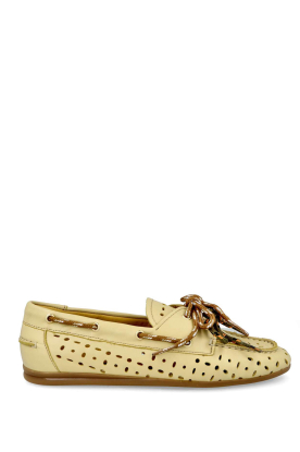 Toral | Leren opgewerkte loafers Kimana | geel 