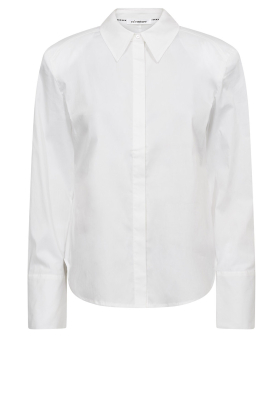 Co'Couture |  Tailored stretch blouse Sanna | white 