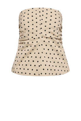 Co'Couture | Tube top met stipjes Diddy | naturel 