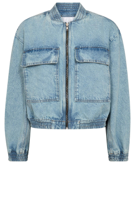 Co'Couture |  Denim bomber jacket Arona | blue 