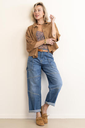 Look Top with print and lace details Tizy