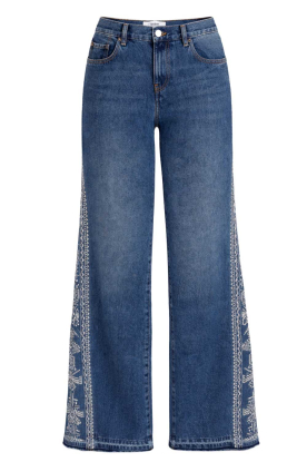 ba&sh | Flared jeans met borduursels Vivy | blauw 