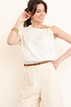 ba&sh |  One shoulder T-shirt Allia | natural 