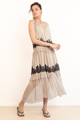 Look Crêpe dress with lace details Lyndia