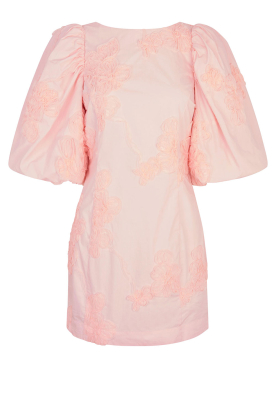 Second Female |  Mini-dress with puff sleeves Ashley | light pink   