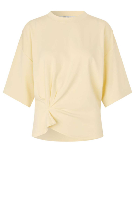 Second Female |  T-shirt with smocked detail Missouri | yellow 