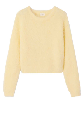 American Vintage |  Alpaca fluffy sweater Niby | yellow 