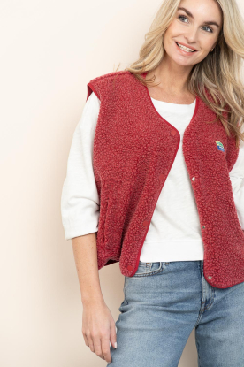 American Vintage |  Teddy waistcoat Hoktown | red 