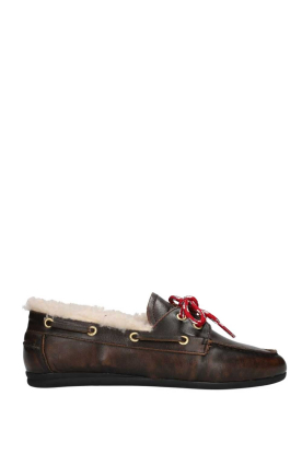 Toral |  Leather boat loafers Nahua | brown 