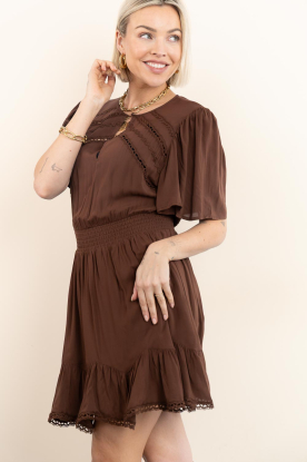 Dante6 |  Mini dress Geroux | brown 