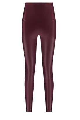 Deblon | Metallic stretch legging Shine | bordeaux 