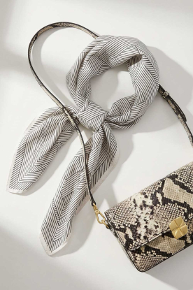 Little Soho |  Striped shawl Cansu | beige 
