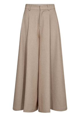 Co'Couture |  Ultra wide leg pantalon Marlo | taupe  