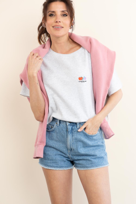 American Vintage | Cropped T-shirt Atubay | grijs 