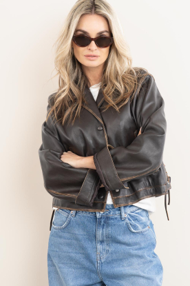 A. Kjaerbede |  Sunglasses with round frame Winnie | brown 