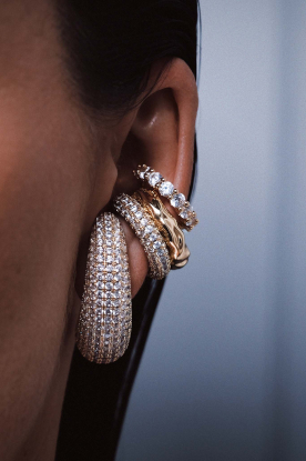 Billion Avenue |  14-carat gold-plated earcuff Kos Diamond | gold 