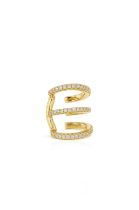 Billion Avenue |  14-carat gold-plated earcuff Ivy Trio | gold 