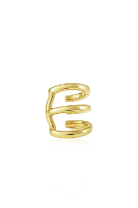 Billion Avenue |  14-carat gold-plated earcuff Iva Trio | gold 