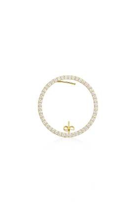 Billion Avenue |  14-carat gold-plated round earring Kay Diamond | gold 