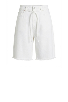Club L'avenir |  Denim short Elva | white 