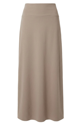 Club L'avenir |  Jersey maxi skirt Manu | taupe 