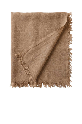 Bianca van Leur Shawls | Mousseline sjaaltje Mini Square | camel 